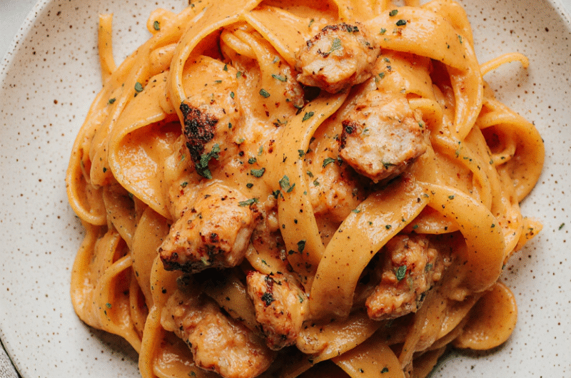 Spicy Cajun Chicken Fettuccine
