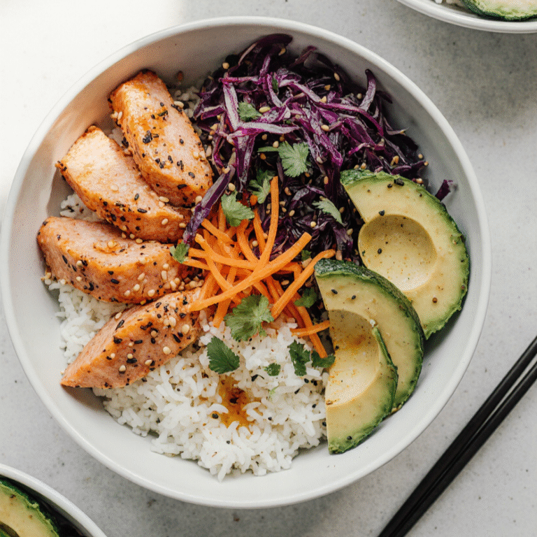 Salmon Rice Bowls