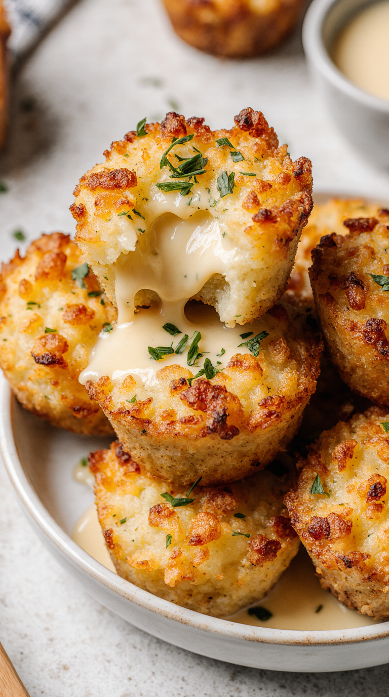 Cheesy Mashed Potato Puffs Recipe
