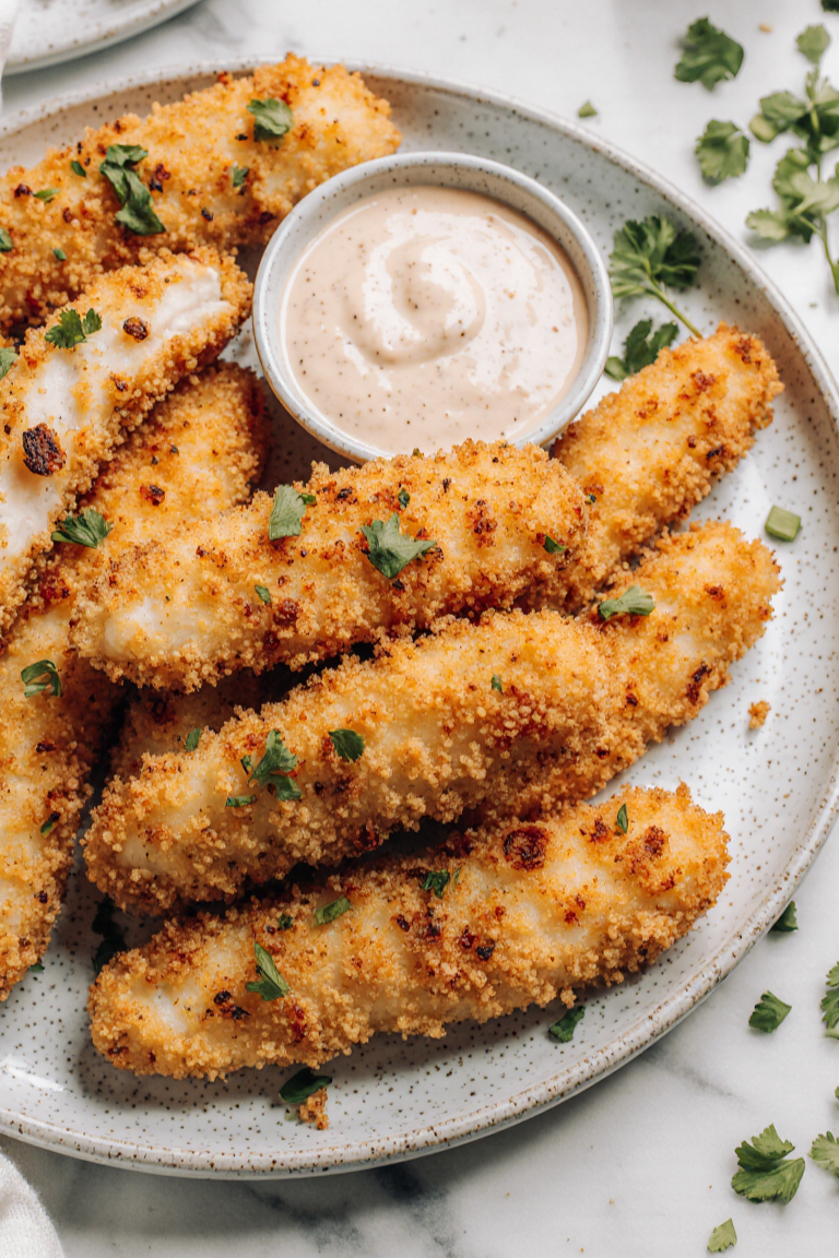 Crispy Homemade Baked Chicken Tenders